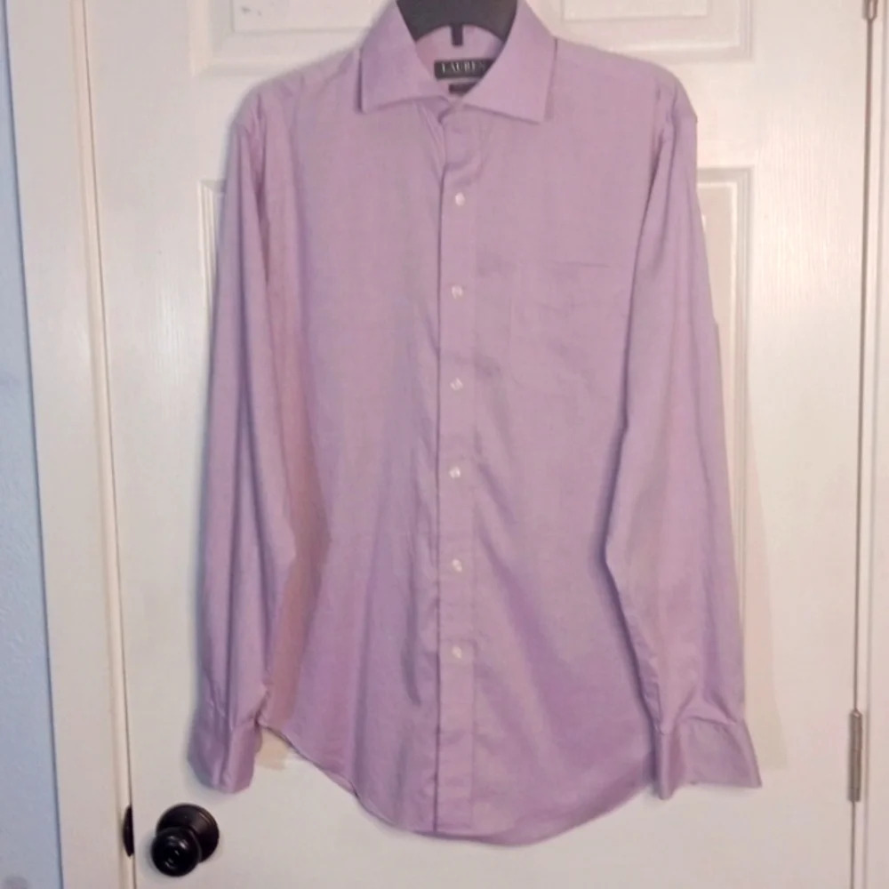 NWOT- Ralph Lauren classic fit men's long sleeve button up. 15 1/2. 34/3… c237